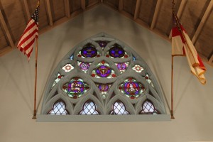 rear stained window